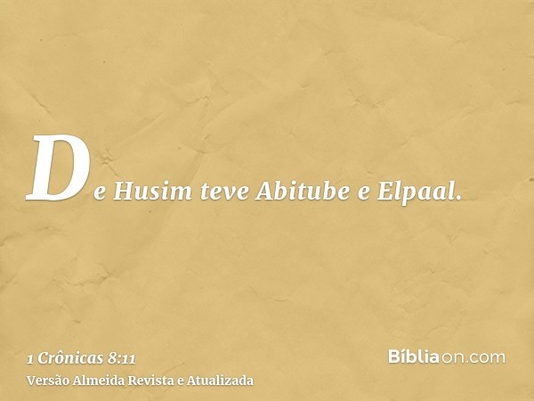 De Husim teve Abitube e Elpaal.